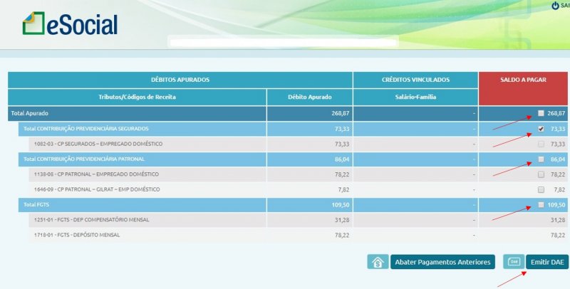 Adiamento pagamento INSS